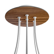 Rosone Rose-One rotondo, diametro 200 mm con 7 fori e 4 fori laterali - Legno Bianco