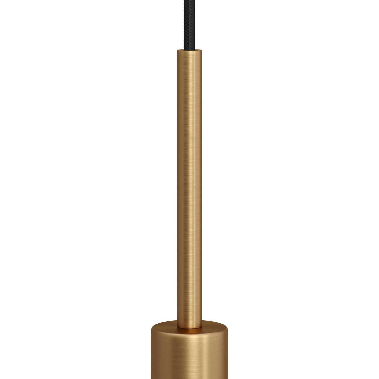 Serracavo cilindrico in metallo lunghezza 15 cm completo di tige, dado e rondella - Bronzo satinato