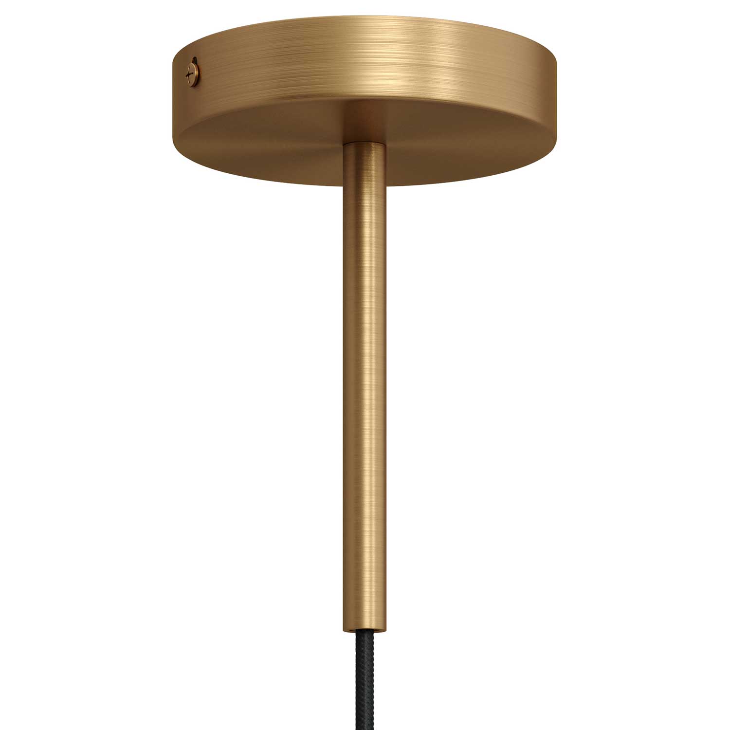 Serracavo cilindrico in metallo lunghezza 15 cm completo di tige, dado e rondella - Bronzo satinato